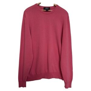 Brooks Brothers Makers Scottish Cashmere Sweater Crewneck Mens Large Pink